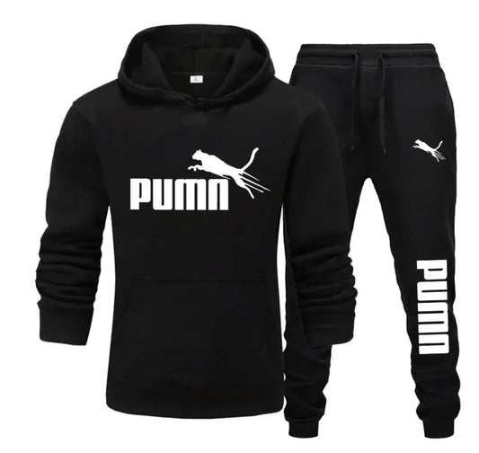 2026 Ne w Autumn and Winter Men's Pullover Hoodie and Pants Two-Piece Set Fashionable Trendy Fitness Casual Sportswear