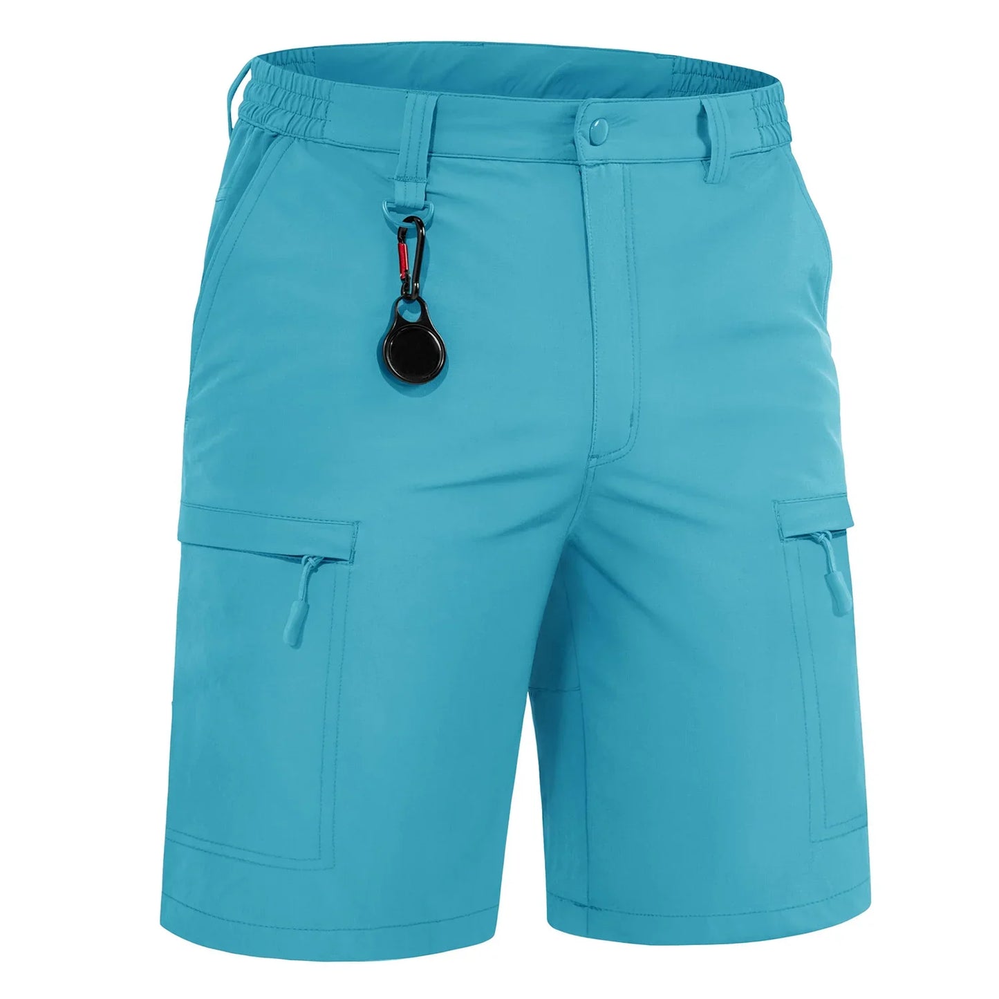 Summer Moisture Wicking Casual Shorts Mens Cargo Work Shorts Running Jogging Sports Bottoms Nylon Rip-Stop Short Pants