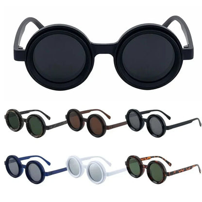 Fashion ND2-400 Adjustable Dimming Glasses 9 Level ND Filter Polarized Sunglasses UV400 Round Fishing Sunglasses Driving