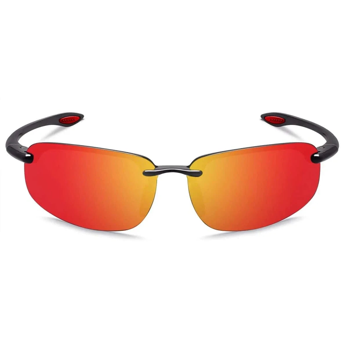 Unisex Sports Sunglasses UV400 Rimless Ultralight Frame for Cycling Driving Running - MJ8001