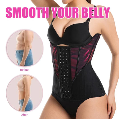 Women's Tummy Contorl  Underbust Sport Girdle Cincher Hourglass Waist Trainer Body Shaper Corset For Weight Loss