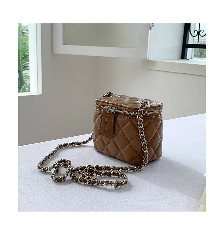 Mini Lingge Shoulder Bag Luxury Designer Bags for Women 2023 Fashion Chains Crossbody Bag Box Handbags Lipstick Coins Purses New