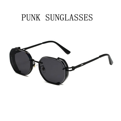 Punk Sunglasses For Men Vintage Steampunk Sunglasses Women Trendy Luxe Square Fashion Glasses Dropshipping Gafas De Sol Hombre