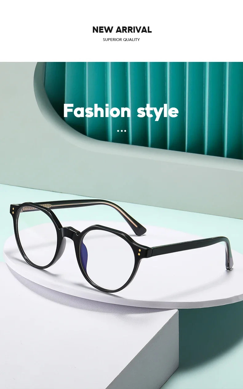 Simple Fashion Geometric Polygonal Personalized Design Blue Light Reading Glasses Customizable Prescription PFD2084