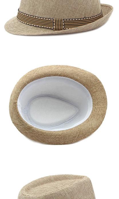 Middle-aged and Elderly MenHats Retro Jazz Hats Fashion Beach Hats Sun Visor Hat Women in Summer.