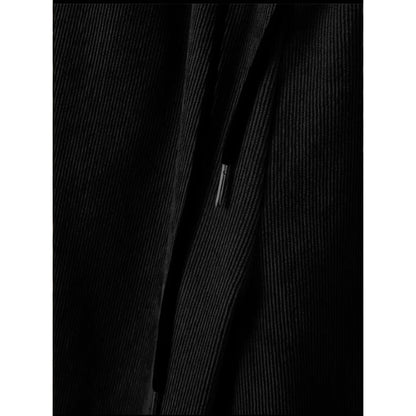 Men's suit Solid color corduroy suit Long sleeve shirt and pants casual suit