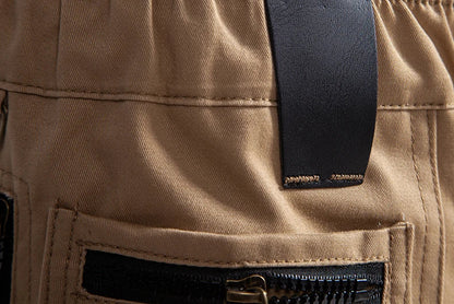 Men's Large Size Loose Casual Shorts Fashion Trendy Versatile Cotton Shorts Elastic Waist Summer Work Shorts