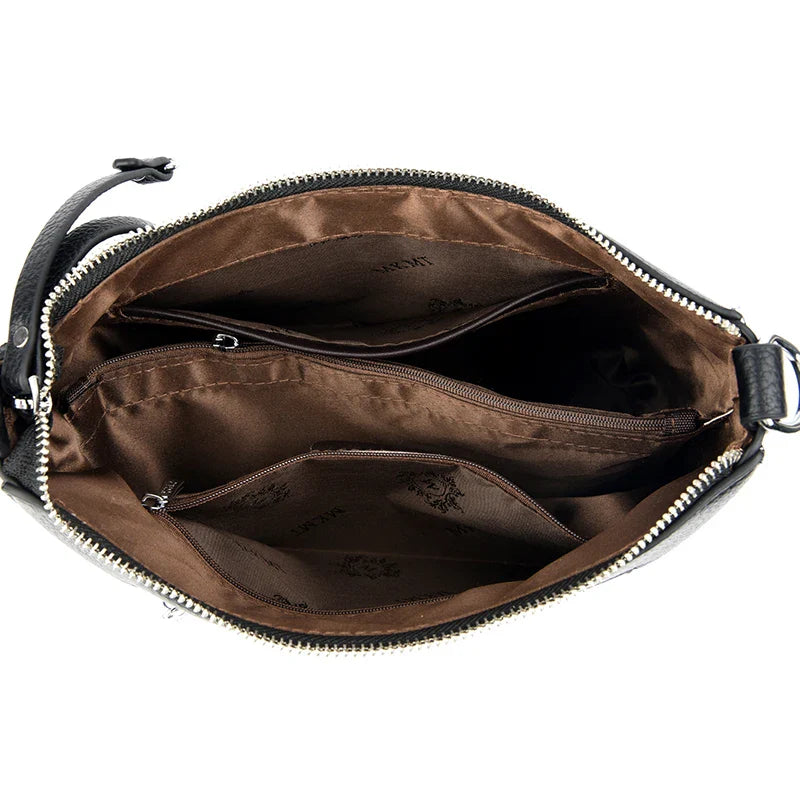 New Luxury Designer Handbag Solid Color PU leather Women Shoulder Bag Casual Crossbody Bags for Women New Zipper Messenger Bag