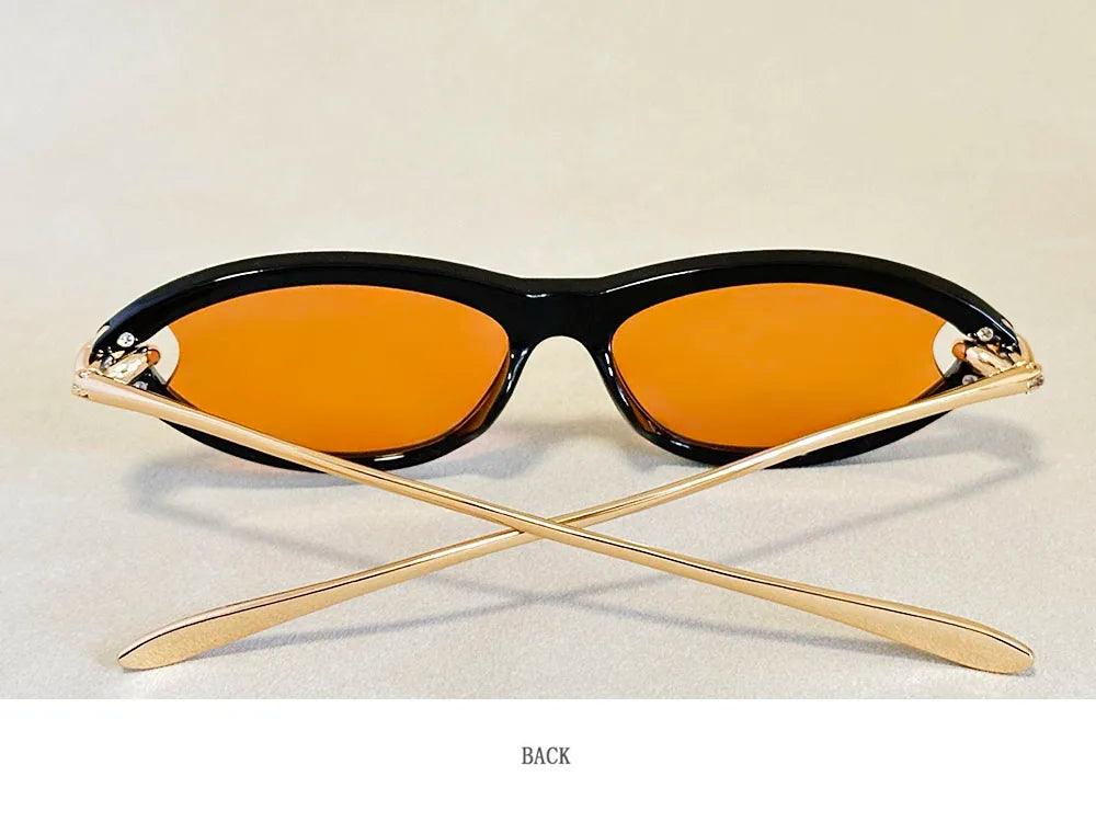 Fashion Oval Sunglasses Women 2026 Luxury Vintage New Cat Eye Sunglass Glasses Luxe Lunette Soleil Femme Lentes De Sol Mujer