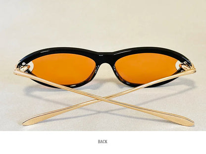 Fashion Oval Sunglasses Women 2026 Luxury Vintage New Cat Eye Sunglass Glasses Luxe Lunette Soleil Femme Lentes De Sol Mujer