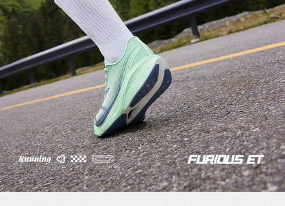 Furious ET Men's Running Shoes Carbon Plate Racing Marathon Rebound Breathable Cushioning Male Sneakers 672512216F