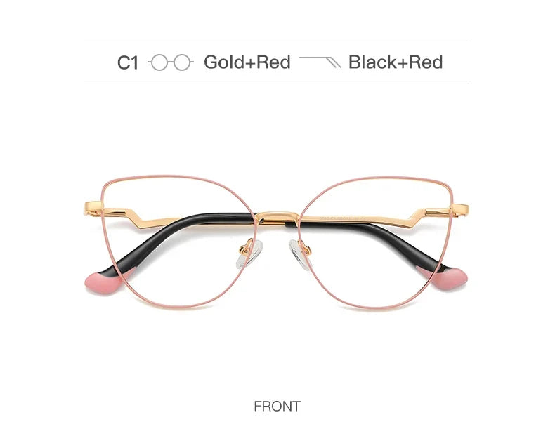 New Myopia Prescription Glasses Hyperopia Reading Glasses Anti Blue Light Computer Glasses Optical Eyeglasses Frame Women