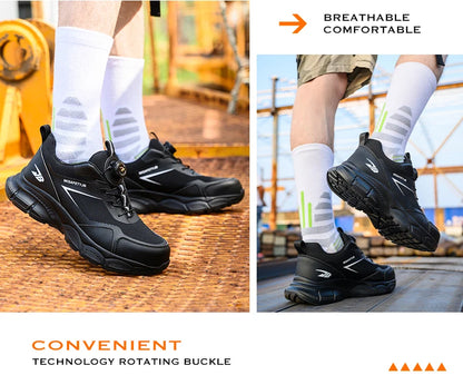 New 2025 Insulation Shoes Construction Work Boots Anti-smash Anti-puncture Safety Shoes Men Steel Toe Boots Indestructible Shoes