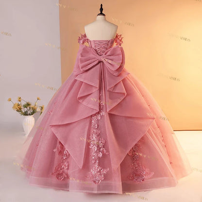 Pink 15 Quinceanera Dresses Ball Gown Sweet Lace Party Dresses 15 Year Old Dress For Quinceanera Customized Princess Gown 2025