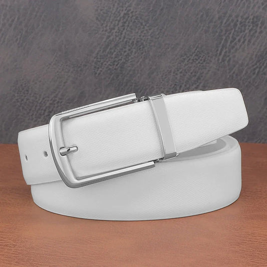 Fashion belts young men pin buckle genuine leather cowhide Waistband high quality white casual jeans ceinture homme B650