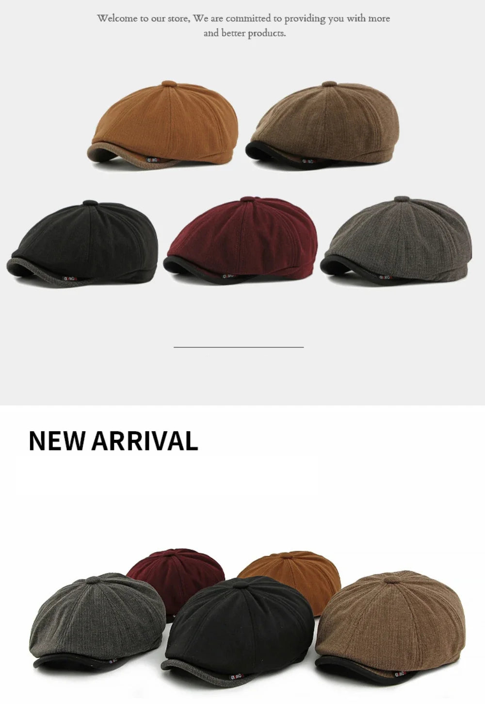 Beret Cap Men Women Autumn Winter Hat Thick Warm Artist Painter Wool Beret Hat Male Female Flat Octagonal Cap Mens Berets