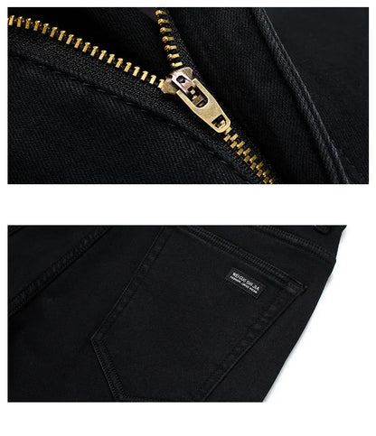 Men Classic Advanced Fashion Brand Jeans Jean Homme Man Soft Stretch Black Biker Masculino Denim Trousers Mens Pants Overalls
