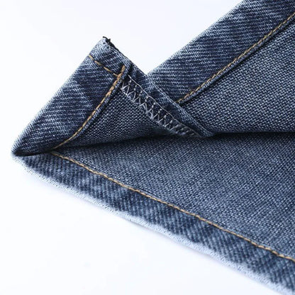 Women High Waisted Denim Shorts Versatile Chic Button Design Hot Short Jeans Woman Streetwear A-Line Wide Leg Cowboy Shorts