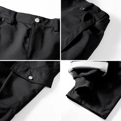 Outdoor Hiking Pants Woman 3 In 1 Removable Fleece Waterproof Camping Trousers Winter Large Pocket Windproof Cycling Travel Pant