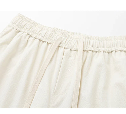 Big Size 8XL Men Casual Pants Elastic Waist Cargo Trouser Male Scimitar Banana Curved Plus Large Drawstring Fashion Straight 6XL