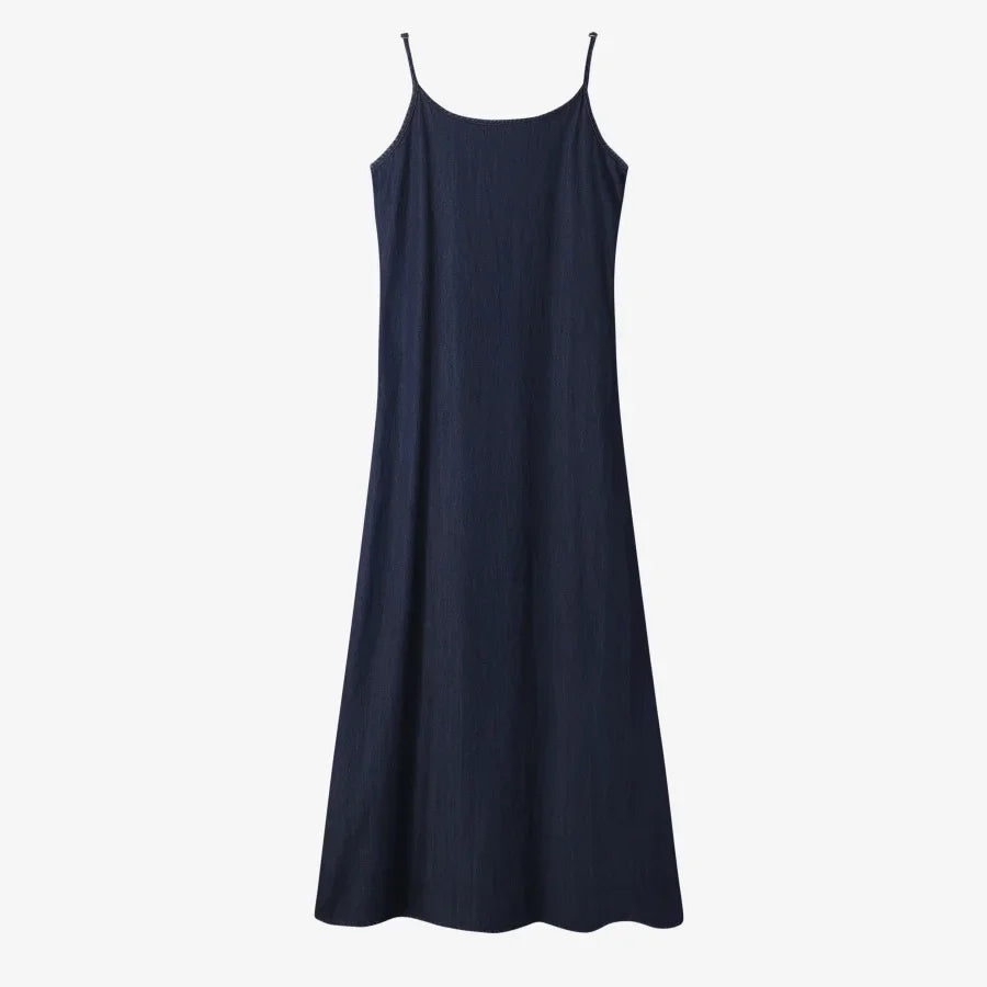 AS AW25 Denim set loose Shirt + slip dress Aline adjustable dress