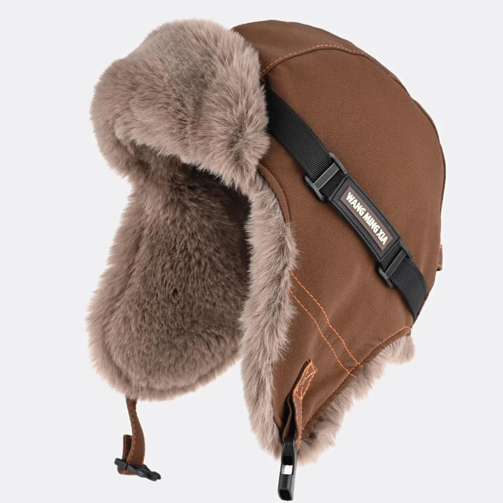 Russian Hat New Thick Warm Soft Fur Winter Hats Men Women Windproof Snow Ski Trapper Earflap Cap Male Female Bomber Hat