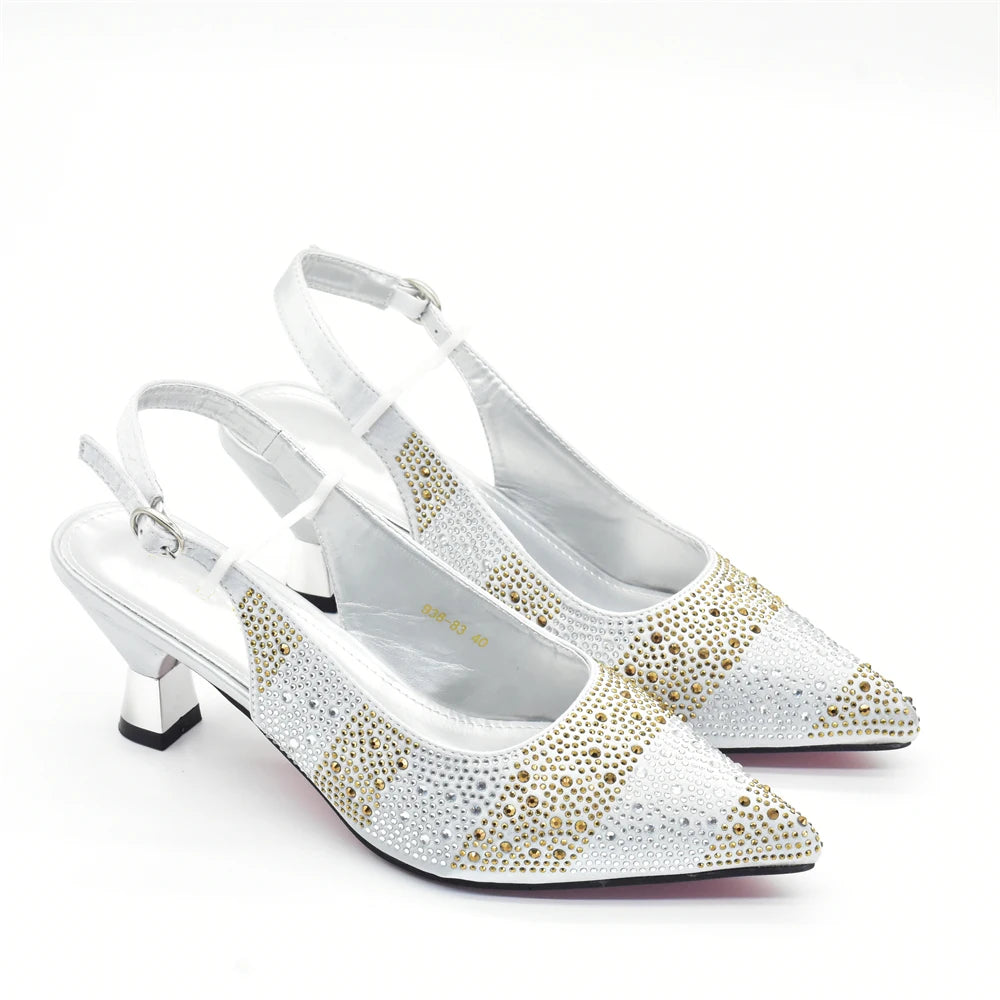 Designer Shoe and Bag Sets From Italy Original Italian Shoes and Bag Set for Women Wedding Shoes for Women Bride Party Pumps