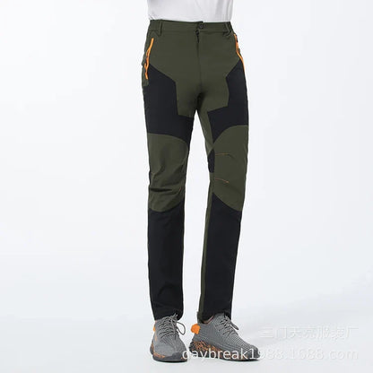 Men's Hiking Pants Summer ultra-thin, Breathable and cool Quick Dry Lightweight Cargo Work Golf Travel Pants with Zipper Pocket