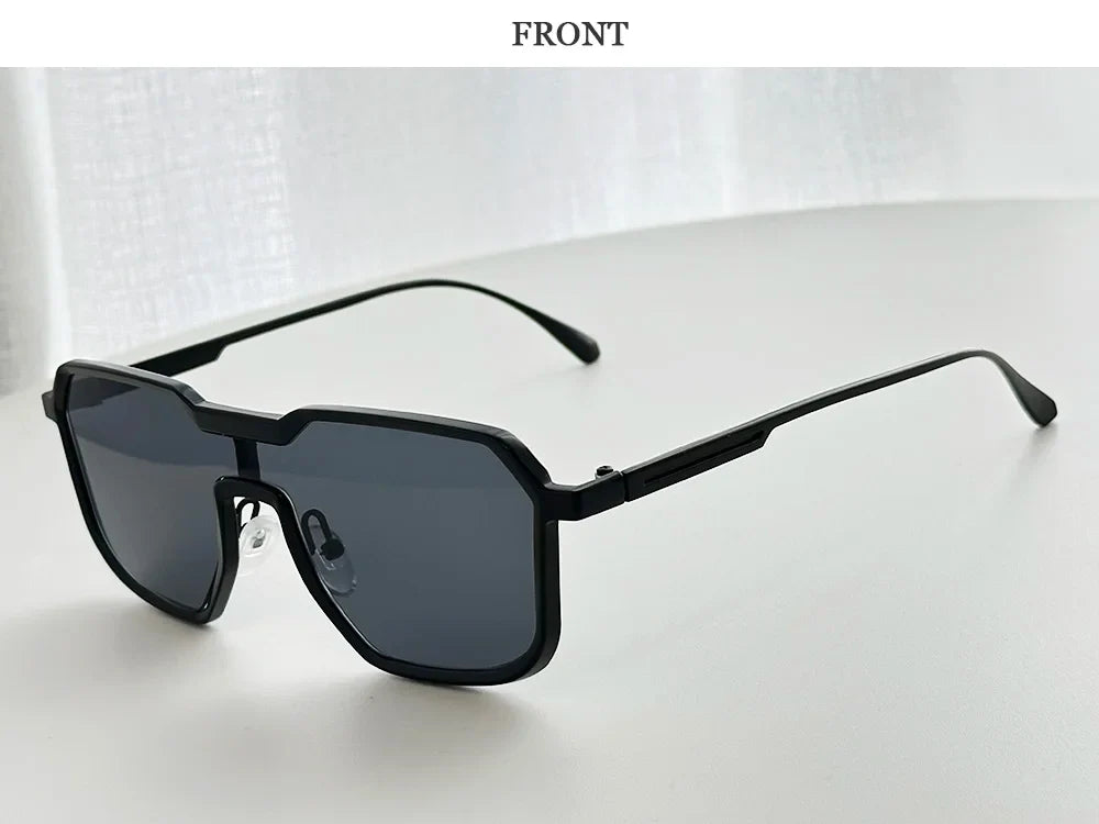 Steampunk Sunglass Men One Pieces Vintage Sunglasses Women New Luxury Fashion Glasses Gafas De Sol Hombre Zonnebril Dropshipping