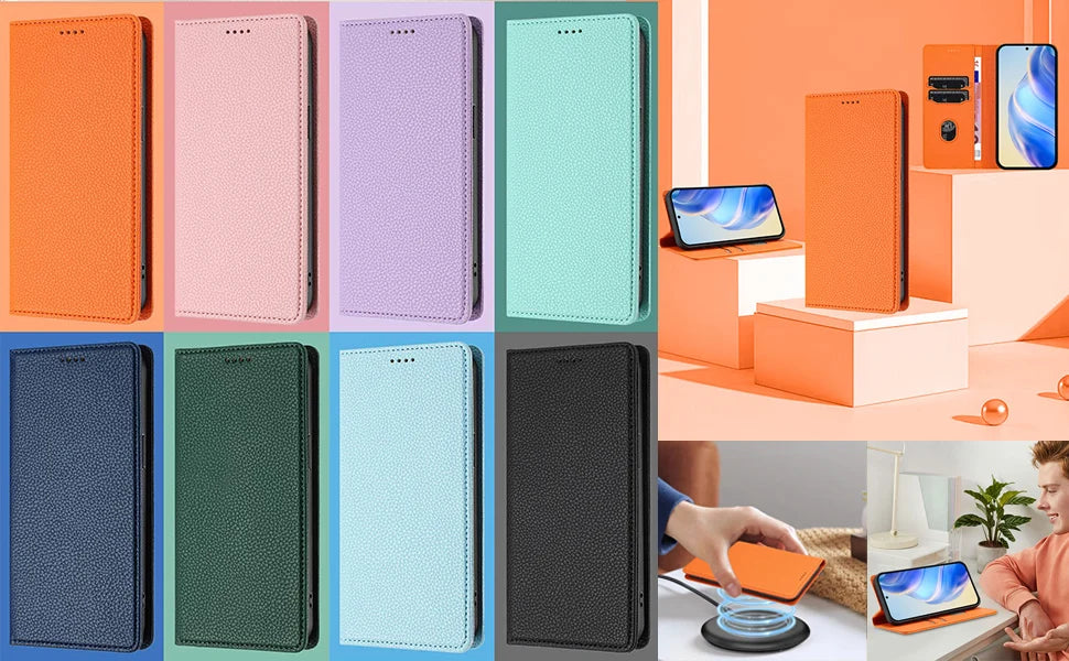 Flip Case For iPhone 16 Pro 15 14 Plus 13 11 Pro Max 12 Mini XR XS 7 8 6S Card holder Magnetic Leather Wallet Satnd Phone Cover