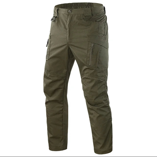 Asian Size Men City Pants Cargo Trousers Multi-pocket Waterproof Wear-resistant Casual Training Overalls Clothing