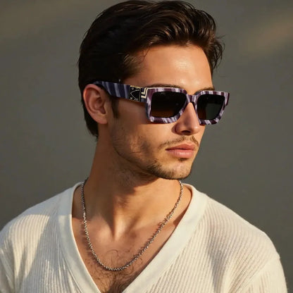Square Sunglass Men Retro Millionaire Sunglasses Women 2025 Trendy Vintage Vacation Fashion Glasses Gafas De Sol Hombre Lunette