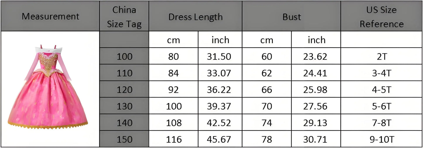 Kids Princess Dress Variety Set for Girl Cosplay Halloween Birthday Party Costume Gown 2-8Y Vestido Girls Birthday Gifts