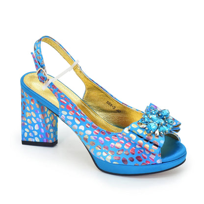 New Fashion Luxury Shoe and Bag Set for Party in Women Women Nigerian Italian Shoes and Bags Set Decorated with Rhinestone
