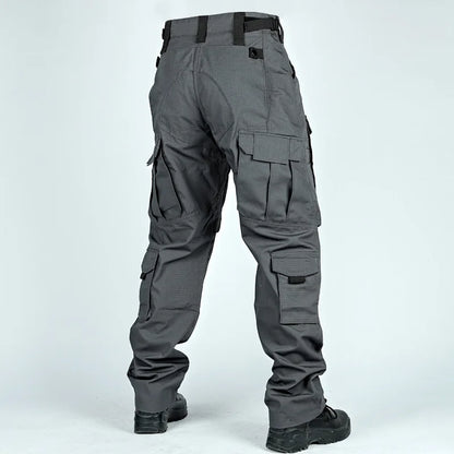 Men Military Tactics Pants Quick Dry Tactical Cargo Pants Wear-Resistant Multi-Pocket Men's Trousers Loose Combat Work Pant Male