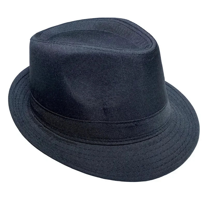 Summer Solid Bright Color Sun Hat British Jazz Hat Top Hat Men's Top Hat Winter Middle-aged and Elderly Jazz Warm Hat Fedora Hat