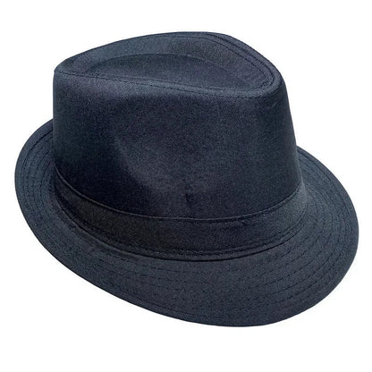Summer Solid Bright Color Sun Hat British Jazz Hat Top Hat Men's Top Hat Winter Middle-aged and Elderly Jazz Warm Hat Fedora Hat