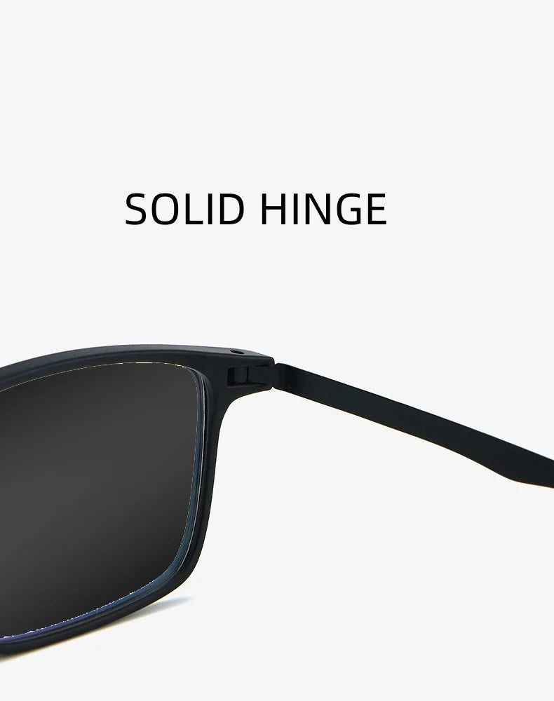 High Quality Square Frame TR90 Pure Titanium Myopia Sunglasses for Men Woman UV400 Sunshade Driving Fishing Sunglasses