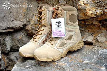 2025 Winter Tactical Boots Men Black Desert Safety Army Shoes Motorcycle Breathable Military Assault Combat Ankle Boots for Man