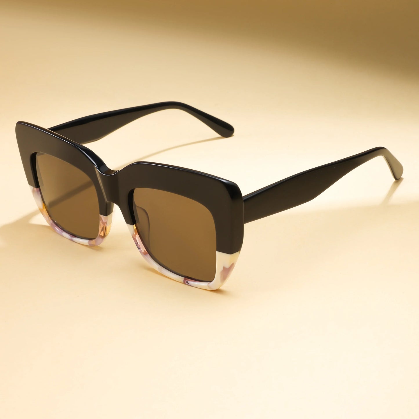 Fashion Sunglasses for Daily Wear Women Retro Asymmetric Cat Frame UV400 Polarized Office Outdoor Style  Fashion Trendy