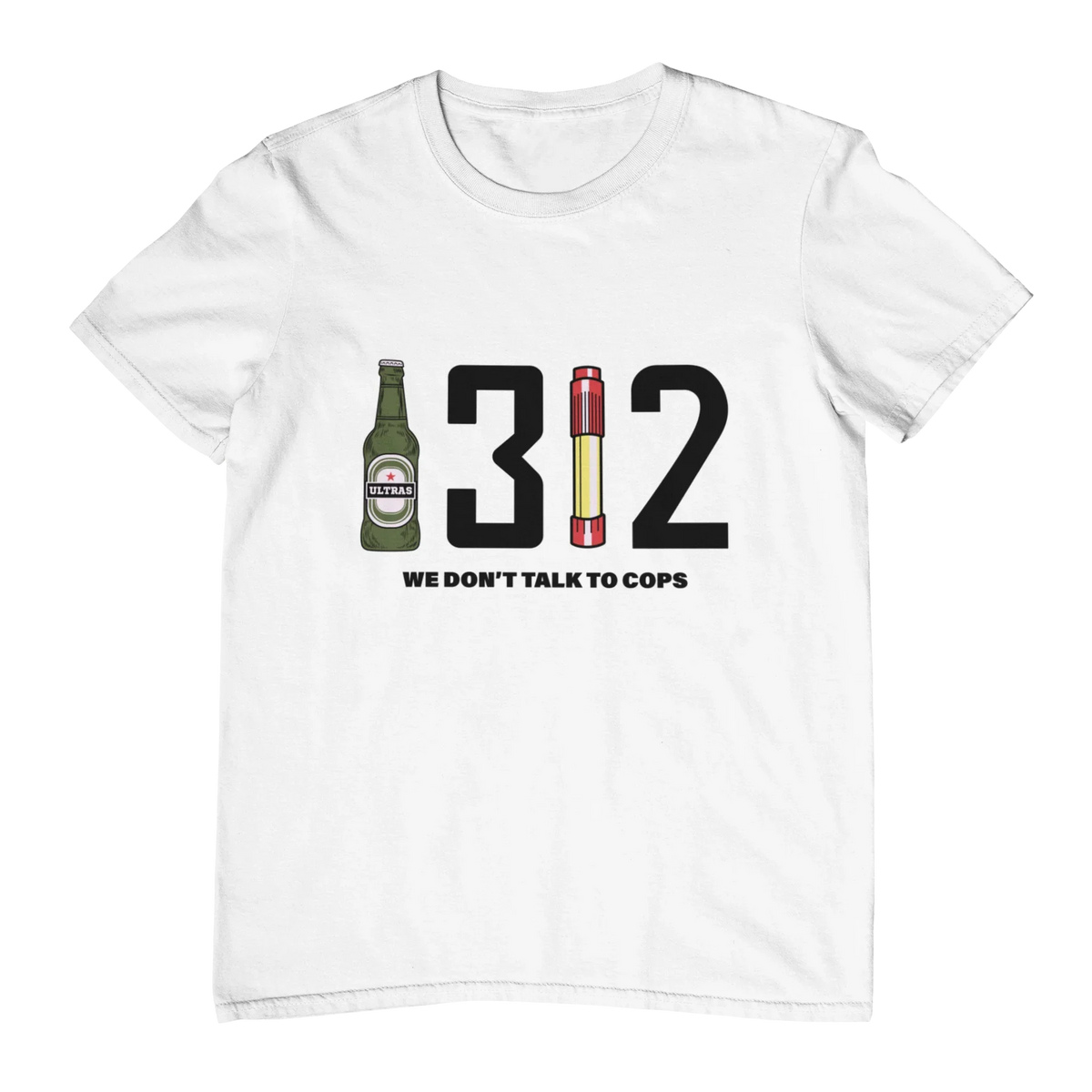 ACAB Police Car Hooligans Ultras Men Women T-shirt Outdoor Street Casual Fashion Hip-hop Rock Pure Cotton Short-sleeve Clothing