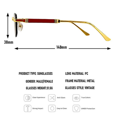 Rimless Sunglasses Women 2026 UV400 Protection Fashion Glasses Vintage Sunscreen Shades Lentes De Sol Mujer Lunette Soleil Femme