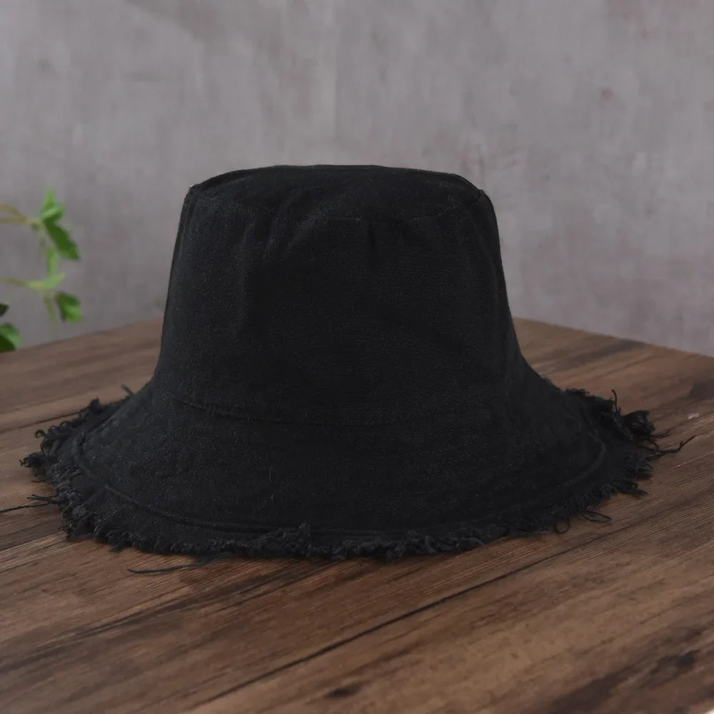 Wholesale New Bob Summer Bucket Hats Reversible Men Ladies Cotton Outdoor Sports Pull Up Fashion Panama Sun Hat Gift Wine Party