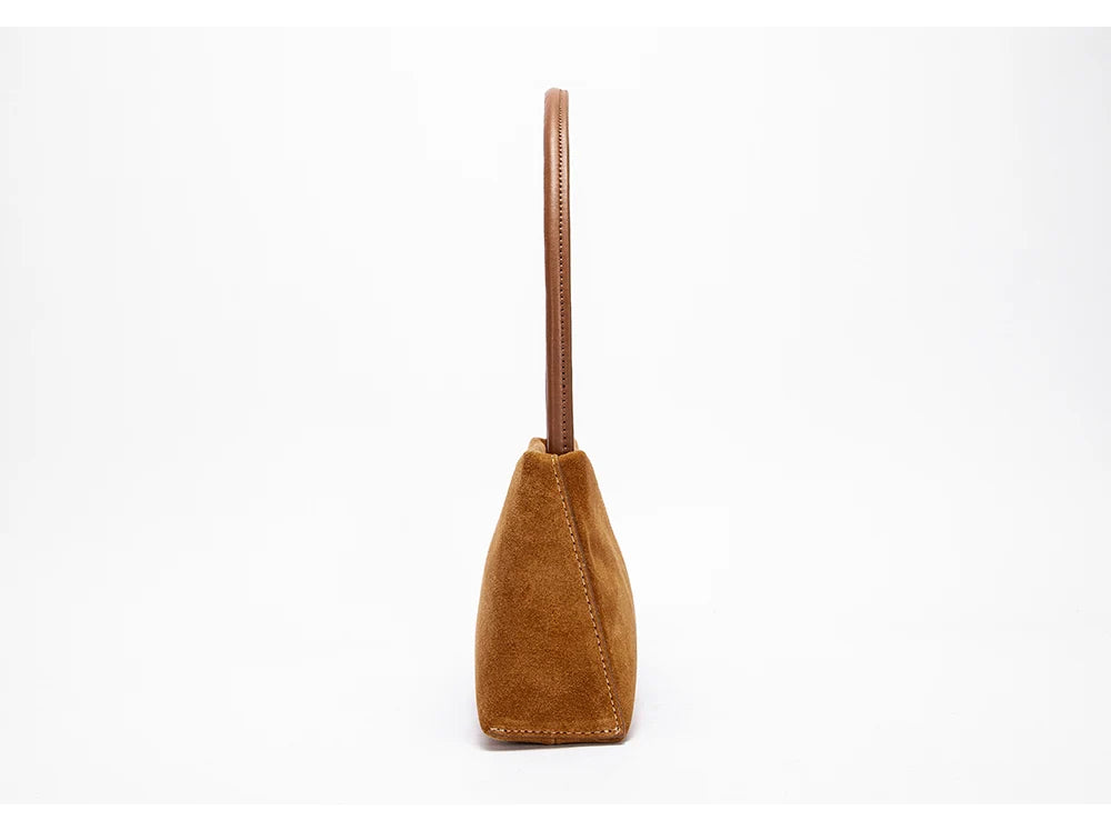 Solid Simple Classic Style Velvet Underarm Bag Elegant Fashion Design Seasonal New French Vintage Shoulder Bag