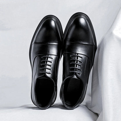 Brand Men Genuine Leather Shoes Black Wedding Bride For Formal Party Dress OEM Italian Men Shoes Casual Soft Casual Shoes