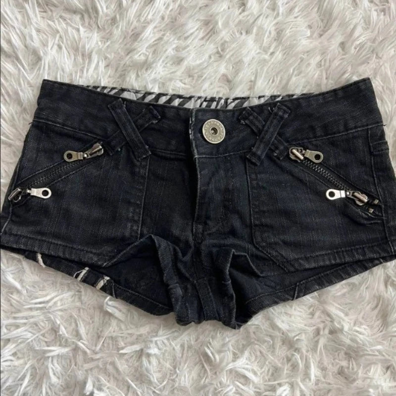 2025ins European and American trendy low-waisted hot girls slim jeans hip-hop fashion streetwear printing letter pattern