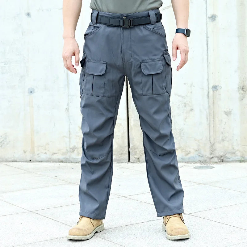 Man Tactical Pants Breathable Multi-Pocket Men's Cargo Pants Casual Outdoor Hiking Fishing Joggers Work Trousers Male Long Pant