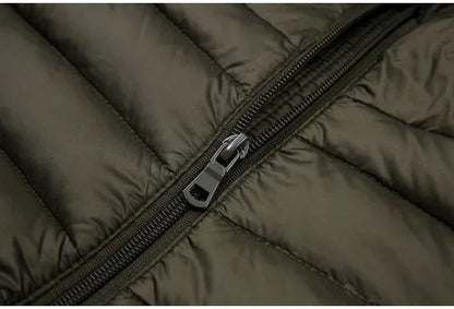 Down Jacket Men's 2024 New 90% White Duck Down Super Light Down Jacket Men's Lightweight Thermal Coat Hooded Feather Coat
