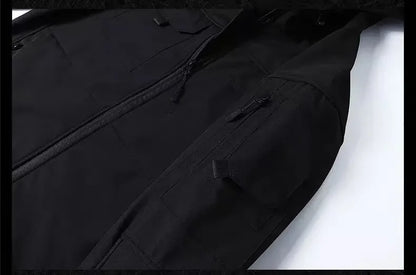 Men's Tactical Military Winter Autumn Fleece Waterproof Jackets Sports Hiking Camping Climbing Outdoor Hood Coat Hunting Combat