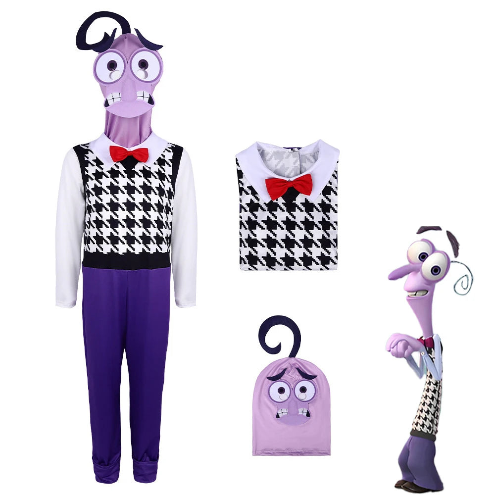 NewAnime Movie Inside Out Joy Cospaly Costume Joy Anger Fear Cos Outfits For Adult Halloween Stage Performance Costume